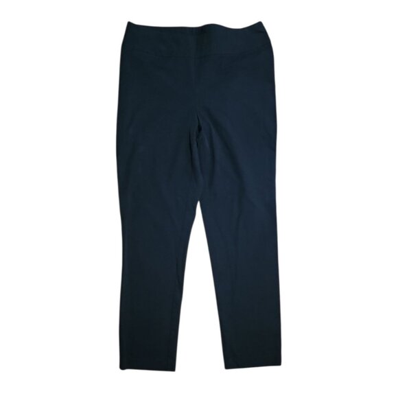 Chicos Pants Size 1 Short Womens Size M/8 Black Fabulously Slimming Pull On - Picture 1 of 6